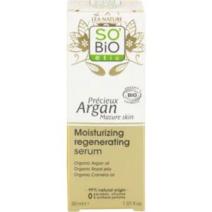 SO’BiO étic Siero Anti-Age Precieux all'Argan idratante e rigenerante GOLD BIO (30 ml) - con acido ialuronico