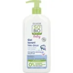 SO’BiO étic BABY Gel detergente per bambini - extra delicato per corpo e capelli BIO (500 ml) - non brucia gli occhi