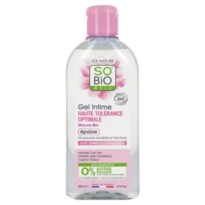 SO’BiO étic Gel detergente intimo ipoallergenico BIO (200 ml) - con estratto di malva comune
