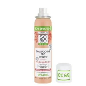 SO’BiO étic Shampoo secco delicato spray per cuoio capelluto sensibile BIO (100 ml) - volume e capelli puliti senza lavaggio