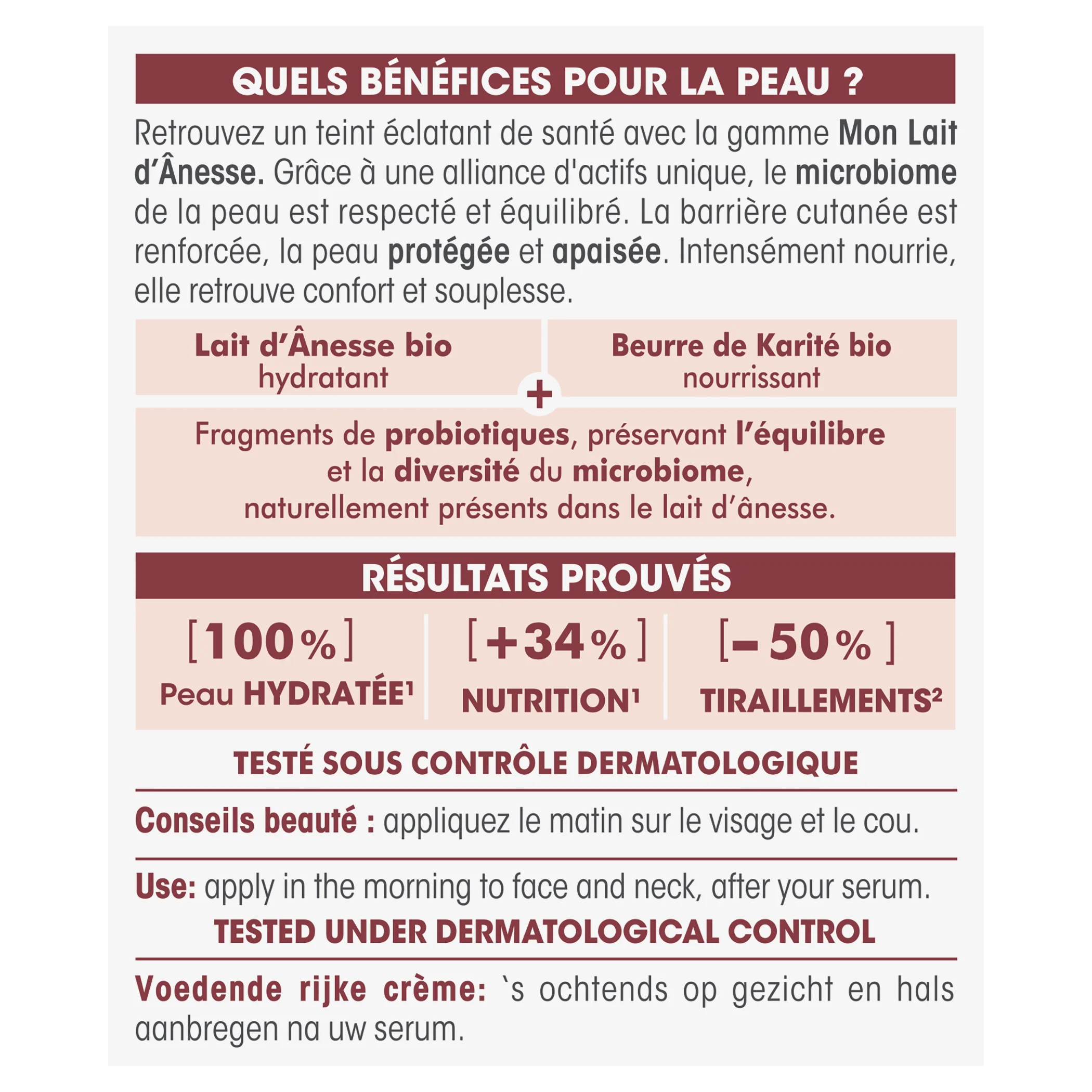 SO’BiO étic Crema ricca e nutriente al latte d'asina BIO (50 ml) - per pelle molto secca