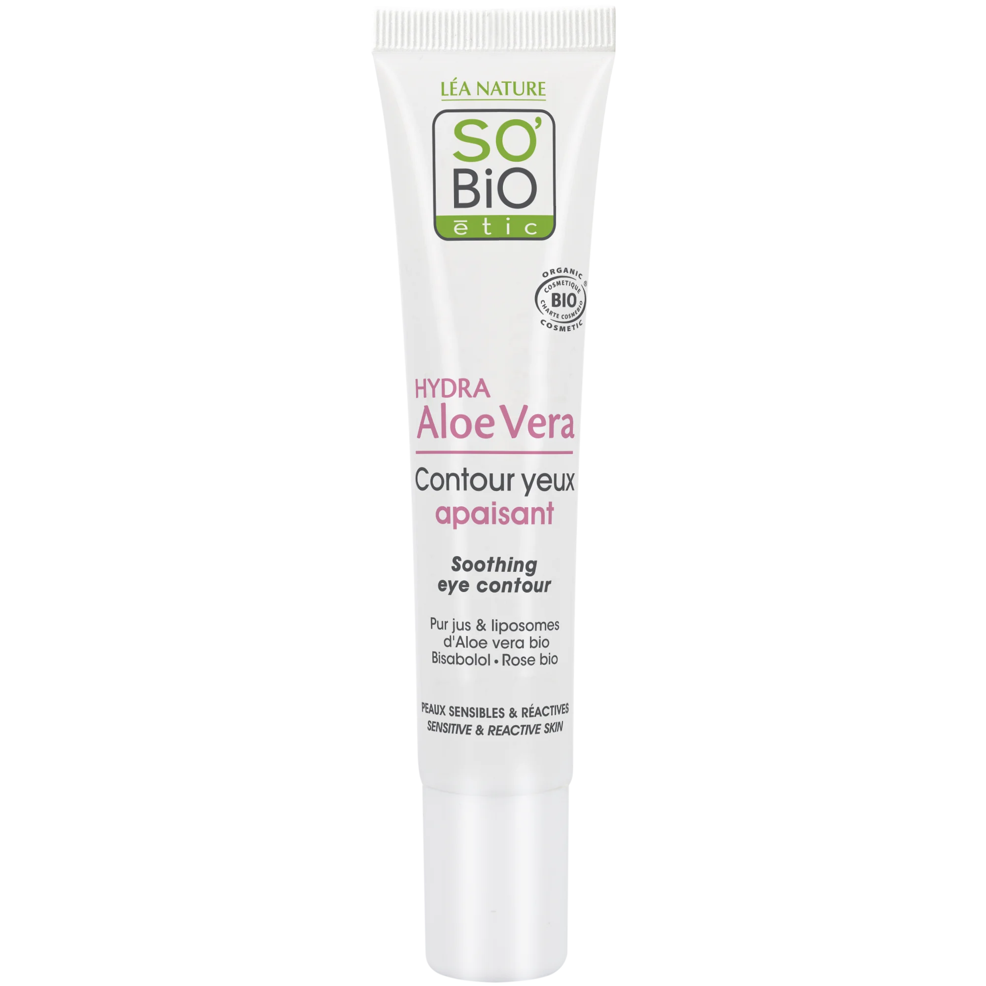SO’BiO étic Crema contorno occhi lenitiva con Aloe Vera BIO (15 ml) - idrata e lenisce il contorno occhi