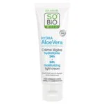 SO’BiO étic Crema giorno leggermente idratante all'Aloe Vera BIO (50 ml) - con acido ialuronico