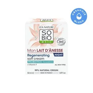 SO’BiO étic Crema notte rigenerante al latte d’asina BIO (50 ml) - texture montata