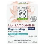SO’BiO étic Crema notte rigenerante al latte d’asina BIO (50 ml) - texture montata