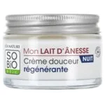 SO’BiO étic Crema notte rigenerante al latte d’asina BIO (50 ml) - texture montata