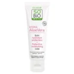 SO’BiO étic Crema protettiva per pelli sensibili con Aloe vera 5 in 1 BIO (50 ml) - idrata e lenisce la pelle