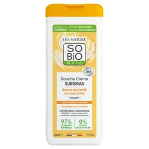 SO’BiO étic Crema doccia SURGRAS al burro di karité BIO (650 ml) - ideale per pelli secche e sensibili