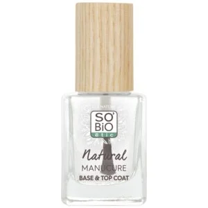SO’BiO étic Smalto trasparente per unghie - base e top coat (11 ml) - rinforza e leviga le unghie