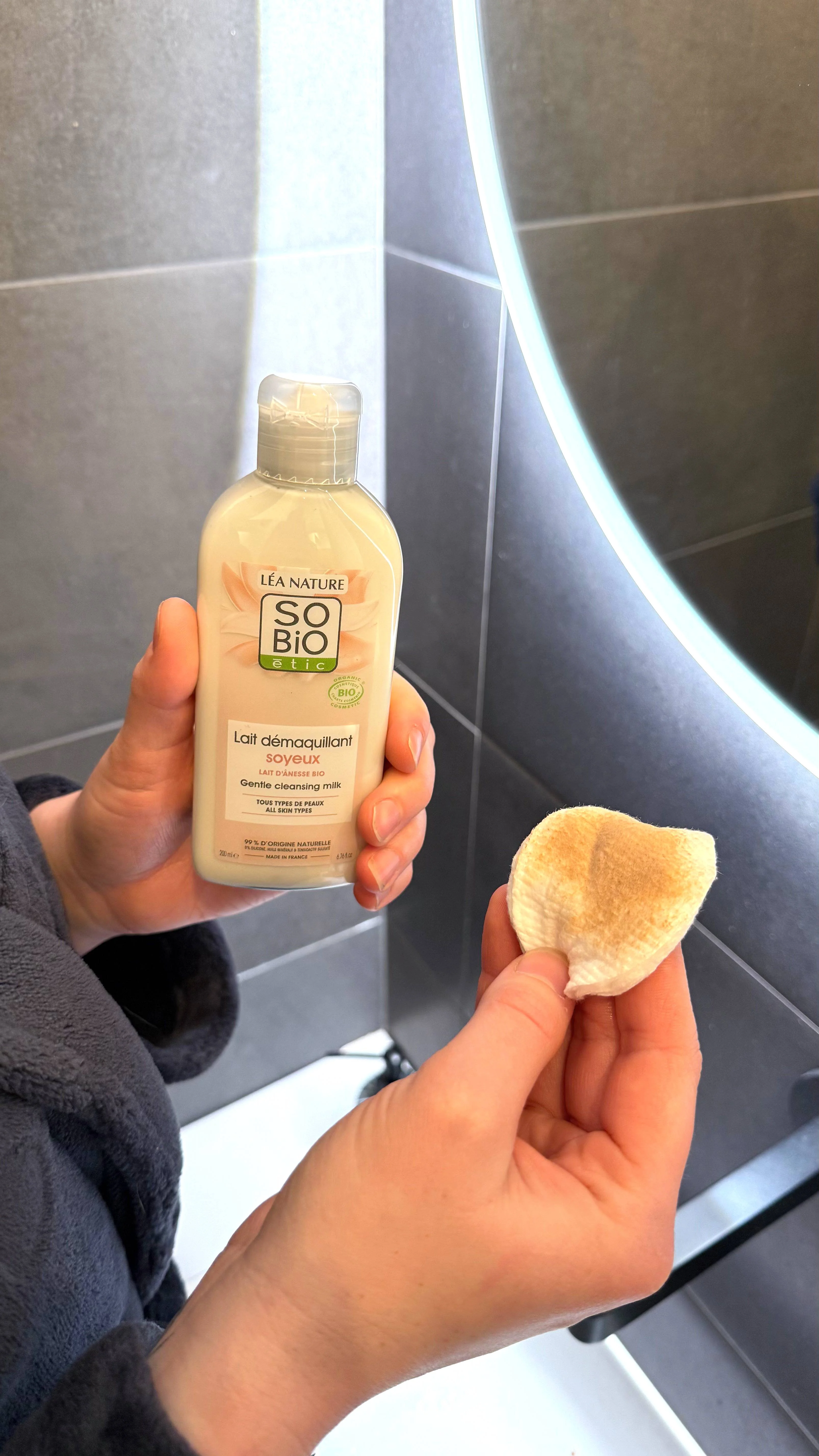 SO’BiO étic Latte detergente struccante al latte d’asina BIO (200 ml) - rimuove delicatamente trucco e impurità
