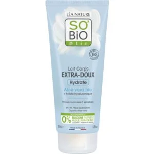SO’BiO étic Latte corpo extra idratante con Aloe vera e acido ialuronico BIO (200 ml) - con acido ialuronico