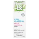 SO’BiO étic Trattamento nutriente riparatore con Aloe vera per pelli sensibili BIO (50 ml) - idrata e nutre la pelle