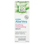 SO’BiO étic Siero viso all'Aloe vera - lenitivo e idratante per pelli sensibili BIO (30 ml) - idrata, lenisce e illumina