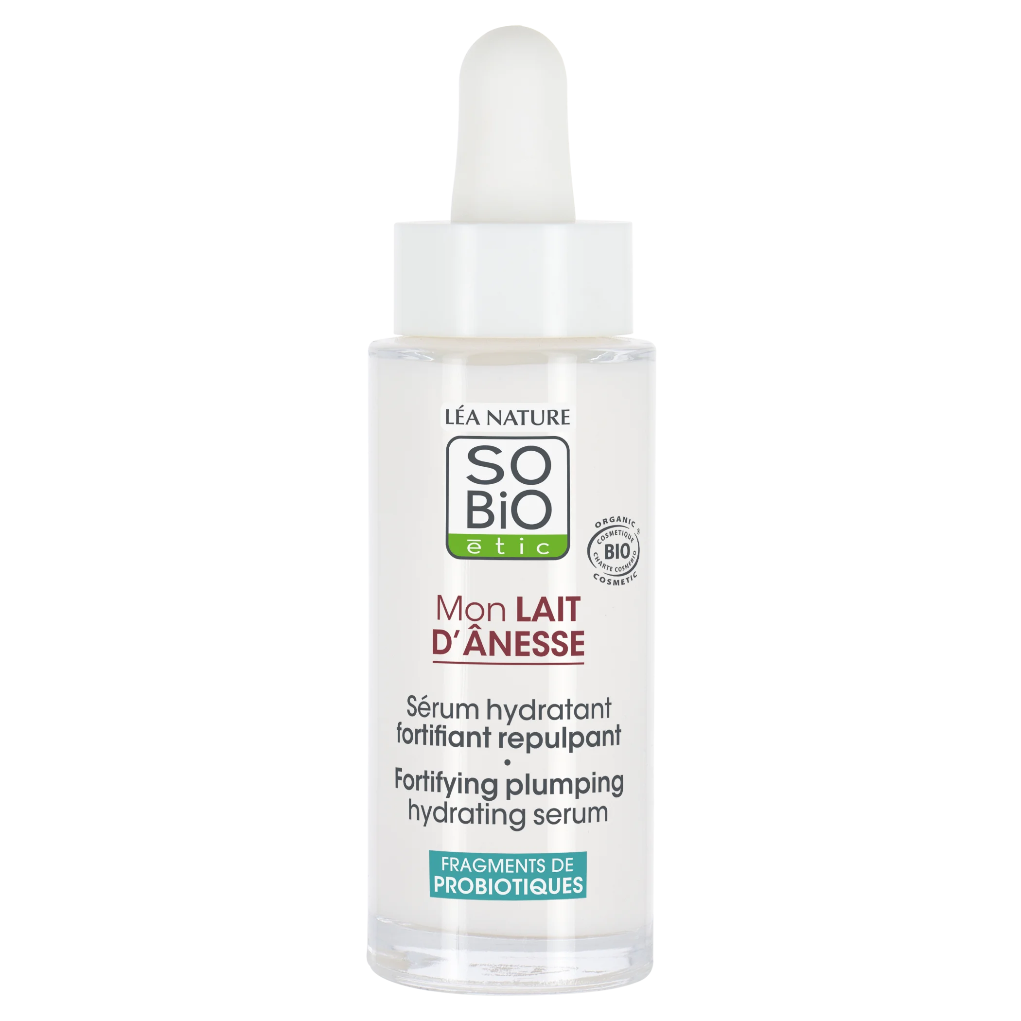 SO’BiO étic Siero idratante rinforzante al latte d’asina BIO (30 ml) - con acido ialuronico