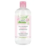 SO’BiO étic Acqua micellare lenitiva BIO all'Aloe Vera (500 ml) - arricchita con acqua di camomilla
