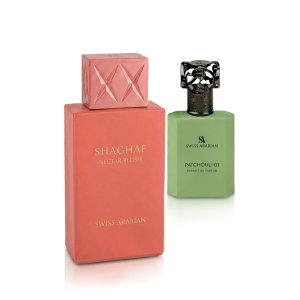 Shaghaf Nectar Blush Patchouli 01 50 ml + EDP Shaghaf estratto di profumo unisex