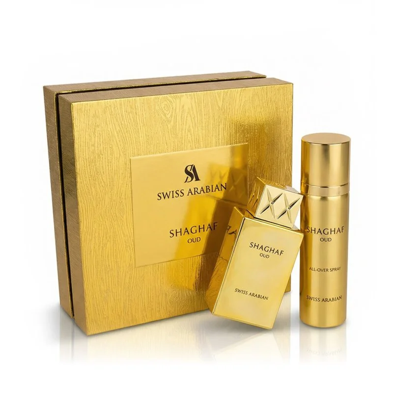 Shaghaf Oud Eau de Parfum unisex 75 ml + spray per il corpo