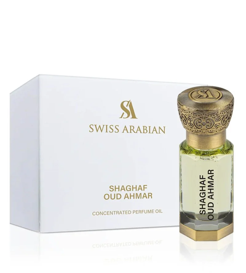 Shaghaf Oud Ahmar olio profumato concentrato unisex 12 ml