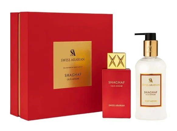 Shaghaf Oud Ahmar U 75 ml + lozione corpo Eau de Parfum 300 ml