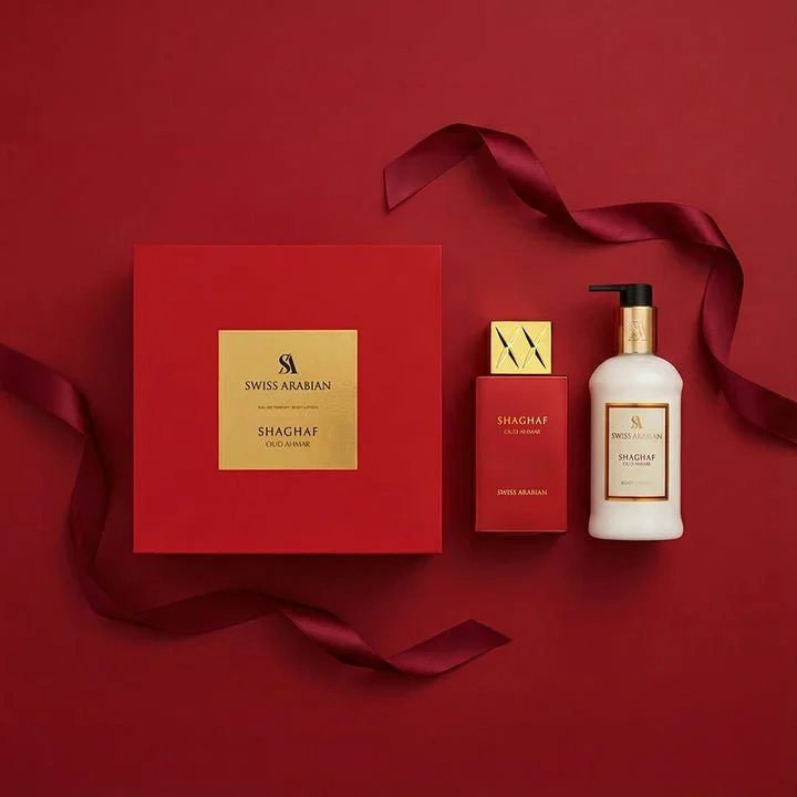 Shaghaf Oud Ahmar U 75 ml + lozione corpo Eau de Parfum 300 ml