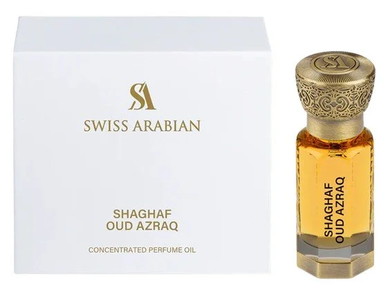 Shaghaf Oud Azraq Olio Profumato Concentrato U 12 ml