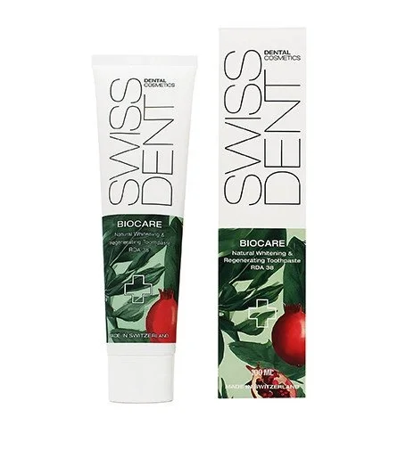 Swissdent Biocare dentifricio rigenerante e sbiancante