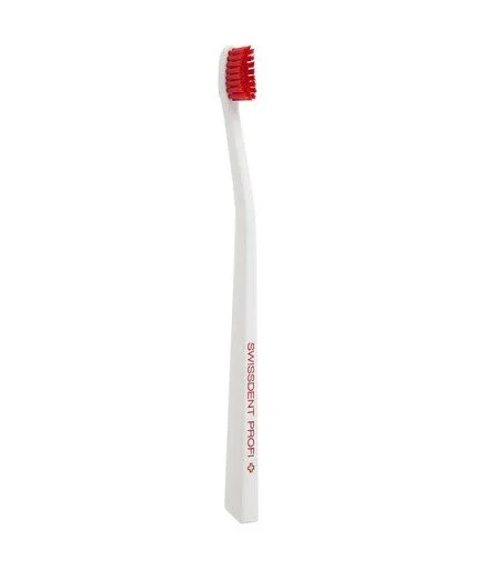 Profi Colours spazzolino da denti morbido-medio Bianco & Rosso