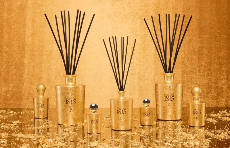 1815 Bastoncini Ml.500 Vaso Oro Fragranza per la Casa - Tfu - 10° Anniversario (Ta500Tfu.23T