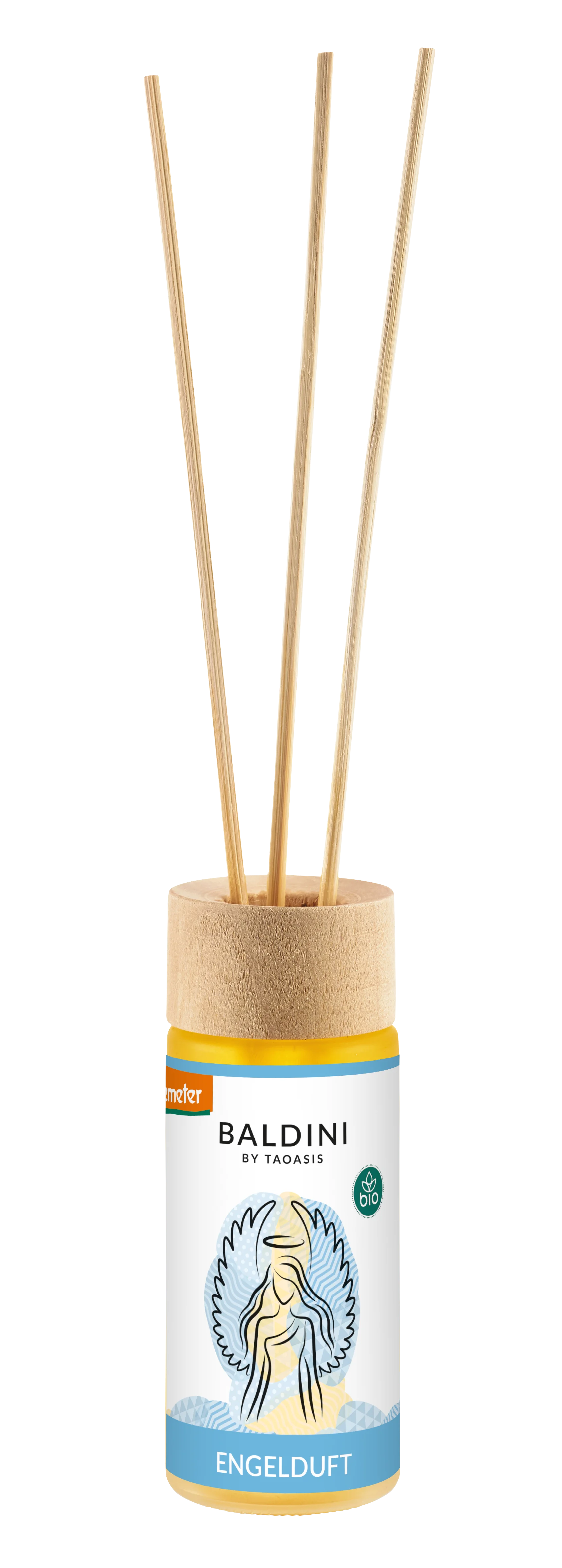 Taoasis Baldini Diffusore di aromi con bastoncini Angel Scent BIO (50 ml) - euforizzante, armonizzante e attivante