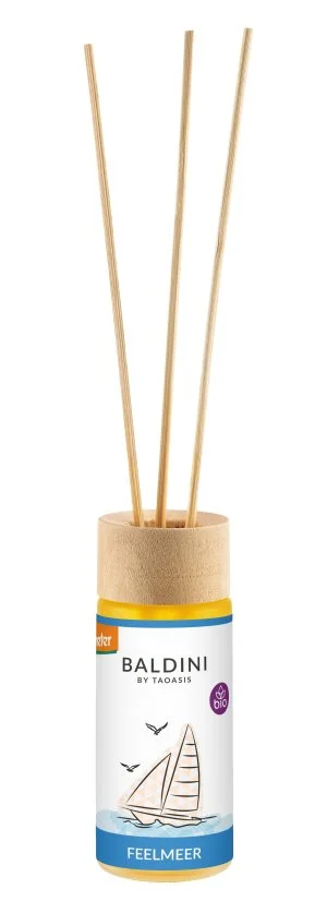 Taoasis Baldini Diffusore a bastoncini FeelSea BIO (50 ml) - rinfrescante, tonificante, armonizzante