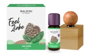 Taoasis Baldini set aromatico FeelPine BIO (10 ml) - decorazione in legno come diffusore