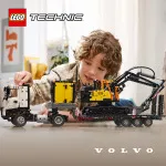 Technic 42175 Camion Volvo FMX ed escavatore elettrico Volvo EC230