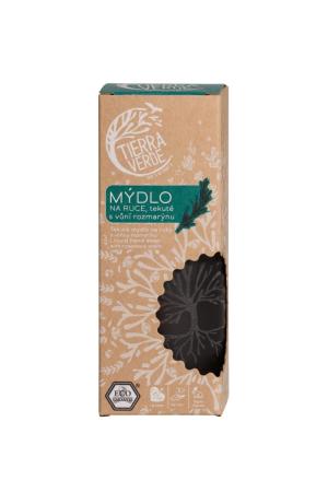 Sapone liquido per le mani al profumo di rosmarino (flacone di vetro da 230 ml)