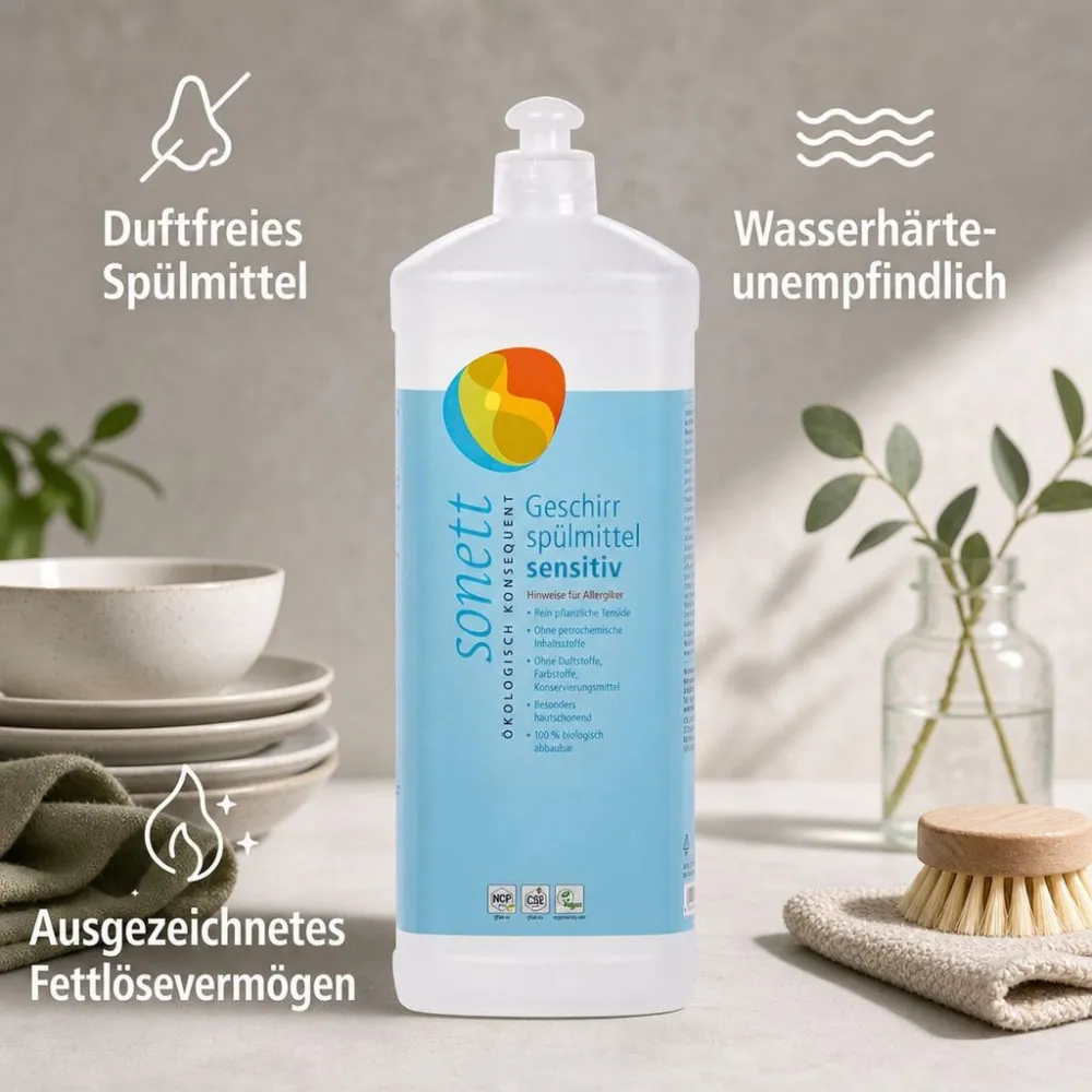 Sonett Detergente liquido per piatti - Sensitive 1 l