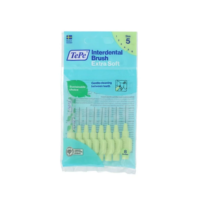 Scovolini interdentali extra morbidi misura 5 verdi (0,8 mm) 8 pz