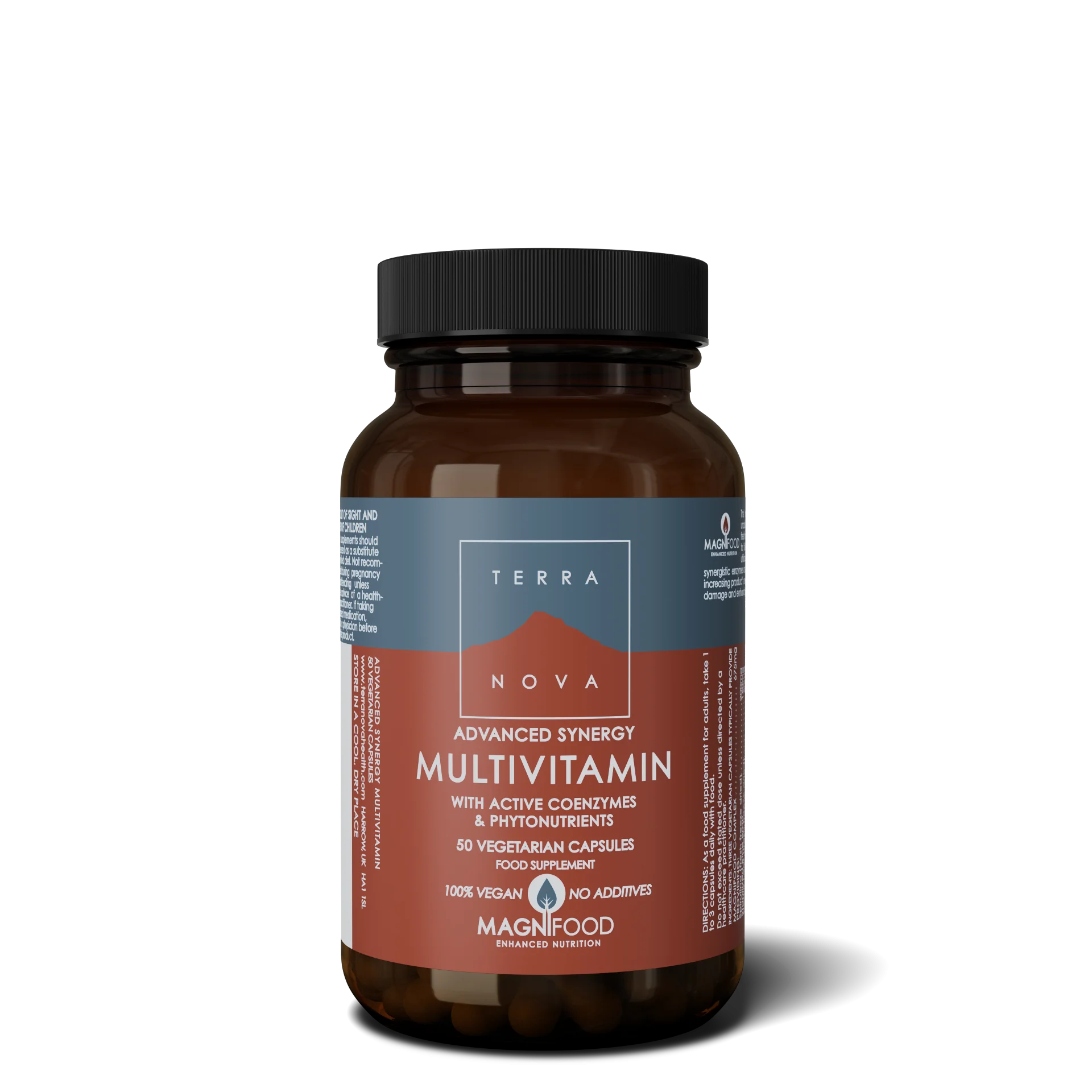 Terranova Health Advanced Synergy Multivitaminico (50 capsule) - sostiene l'energia, la vitalità e il benessere generale