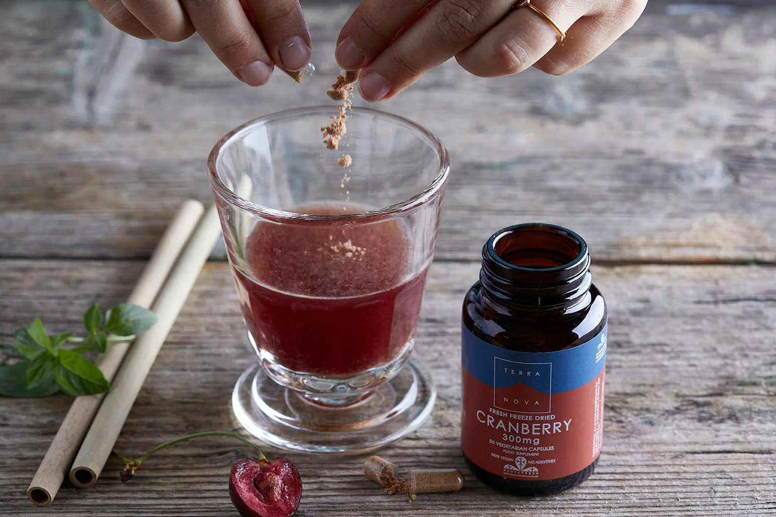 Terranova Health Mirtillo rosso liofilizzato 300 mg BIO (50 capsule) - con antiossidanti
