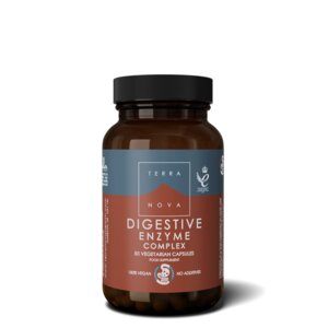 Complesso di enzimi digestivi (50 capsule) - arricchito con finocchio, zenzero e carciofo