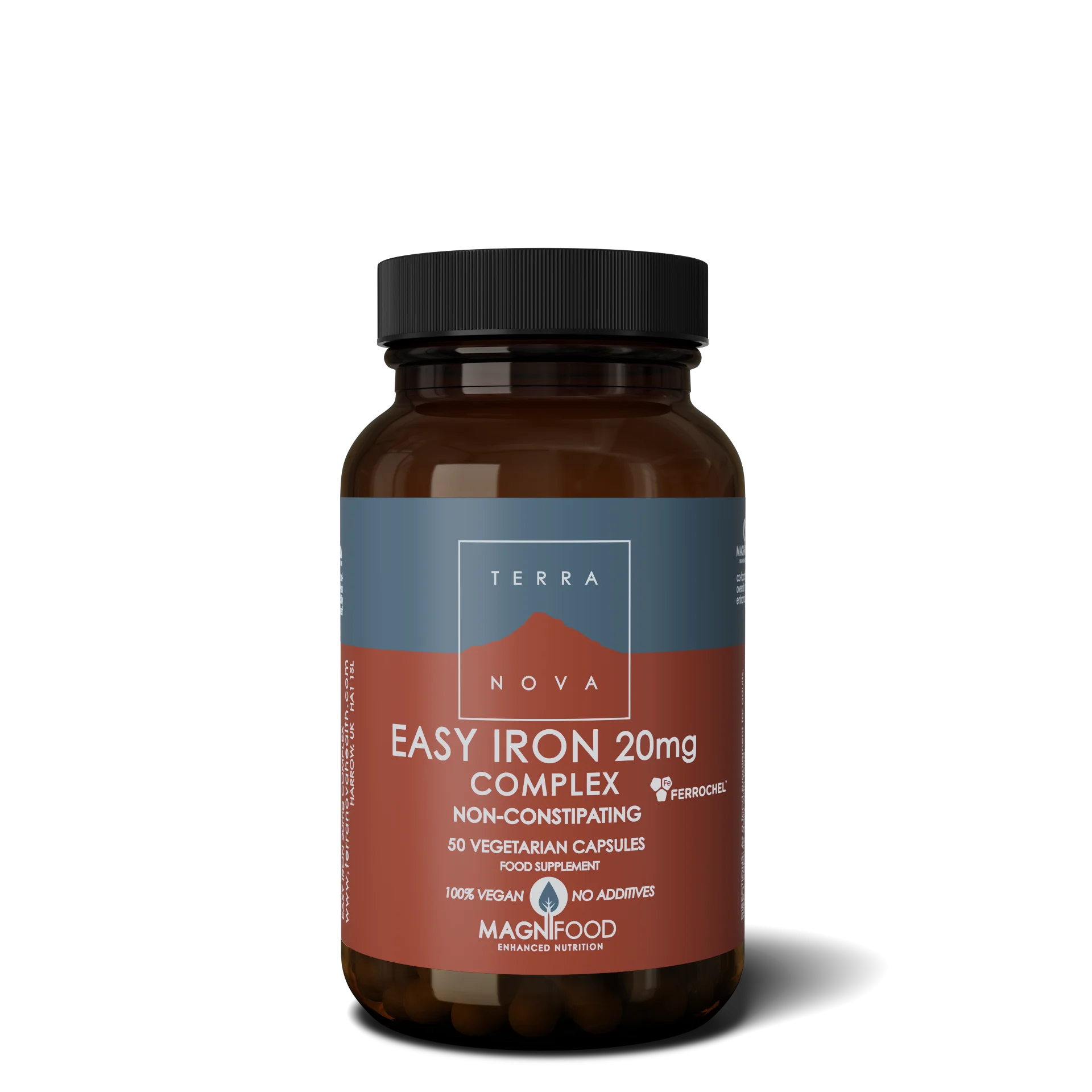 Terranova Health Easy Iron 20 mg Complesso (50 capsule) - ad alto assorbimento
