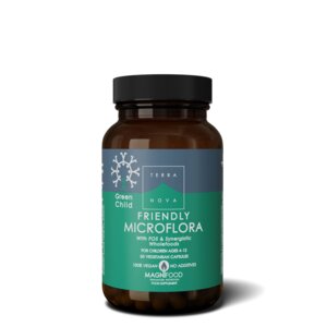 Green Child Friendly Microflora (50 capsule) - adatto ai bambini dai 4 ai 12 anni