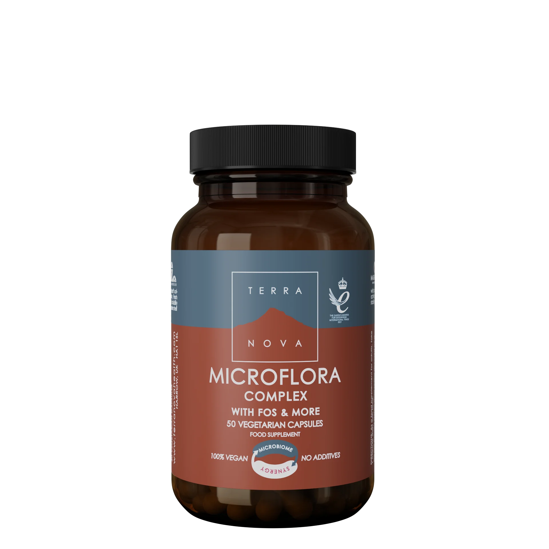 Terranova Health Complesso Probiotico & Prebiotici (50 capsule) - per il supporto della flora intestinale