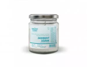The Greatest Candle in the World The Greatest Candle Candela a spreco zero in vetro (120 g) - miracolo del gelsomino - dura circa 30 ore
