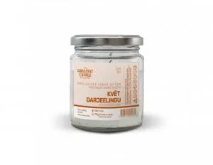 The Greatest Candle in the World The Greatest Candle Candela a spreco zero in vetro (120 g) - fiore di darjeeling - dura circa 30 ore