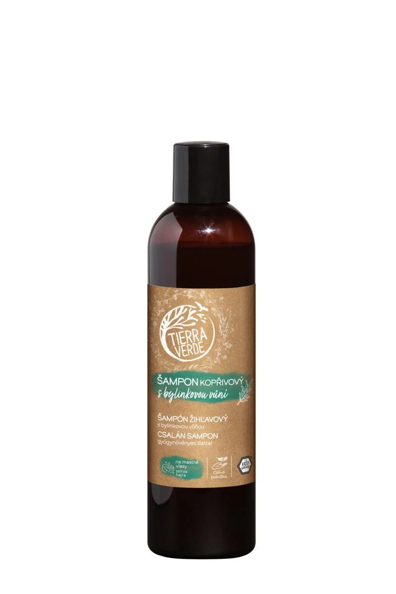 Tierra Verde Shampoo all'ortica con profumo di erbe 300 ml - per capelli grassi