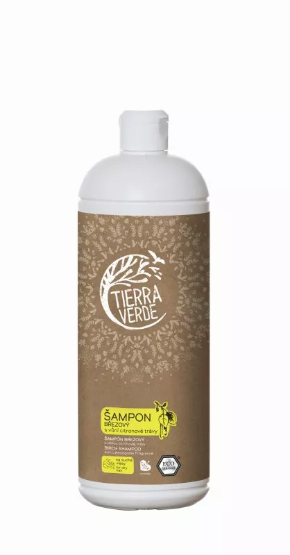 Tierra Verde Shampoo alla betulla per capelli secchi con citronella (1 l)