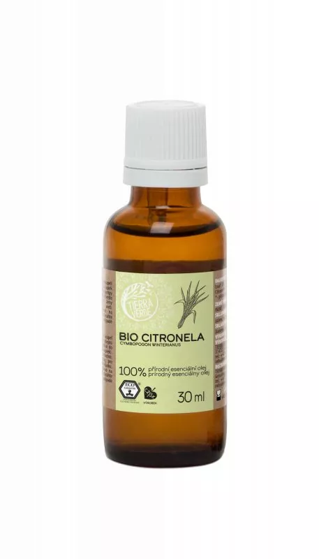 Tierra Verde Olio essenziale di citronella BIO (30 ml) - forte effetto repellente