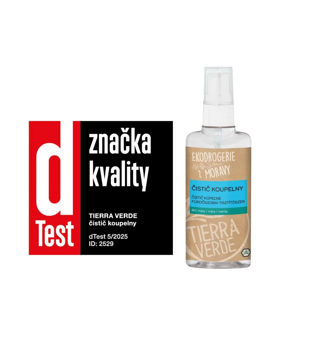 Tierra Verde Detergente per il bagno alla menta BIO 110 ml - con tensioattivi biodegradabili