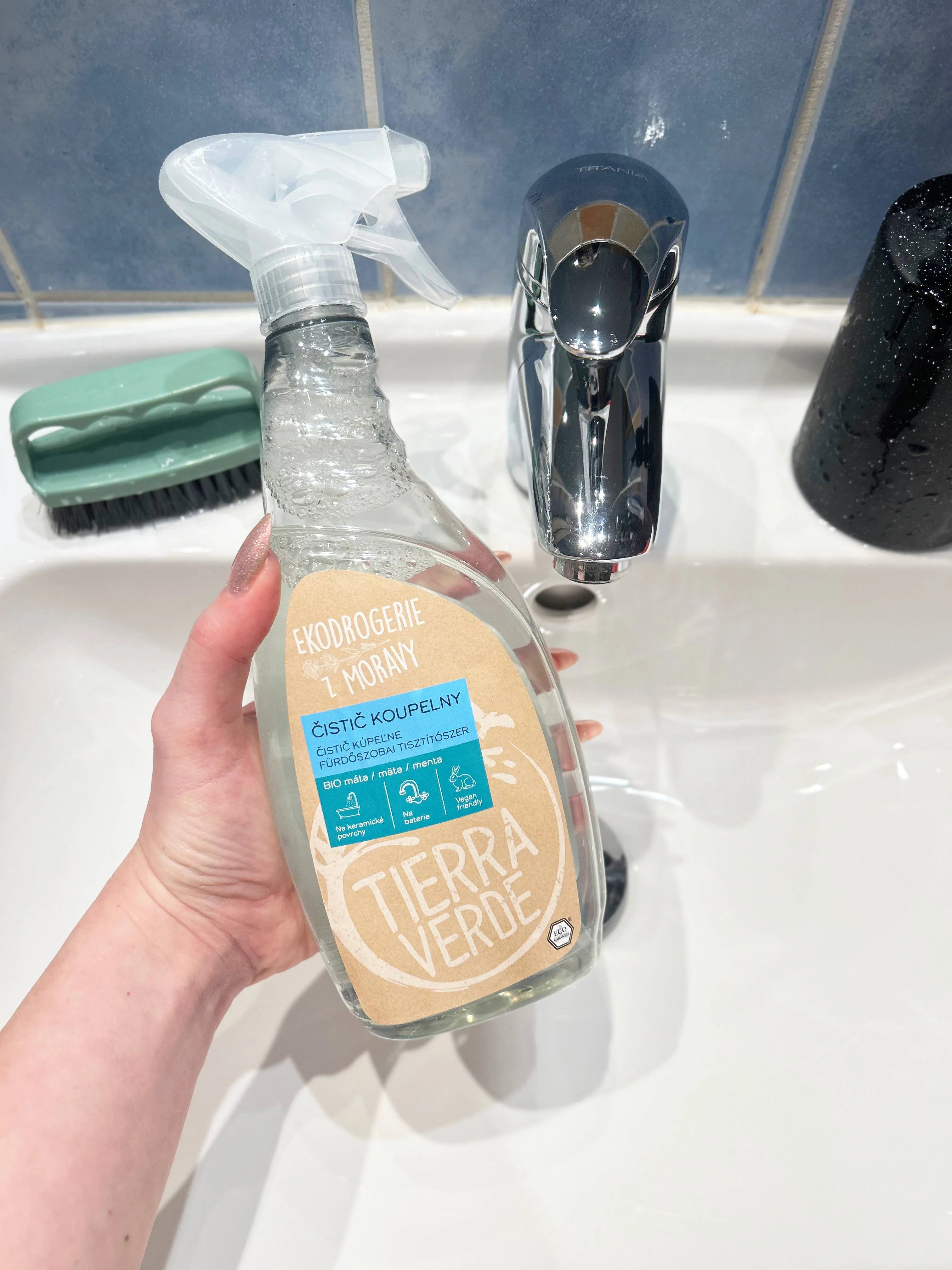 Tierra Verde Detergente per il bagno alla menta BIO 110 ml - con tensioattivi biodegradabili
