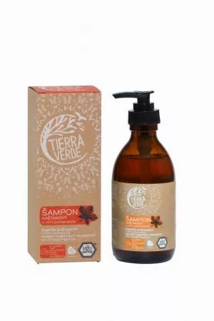 Tierra Verde Shampoo alla castagna per rafforzare i capelli con arancia (230 ml)