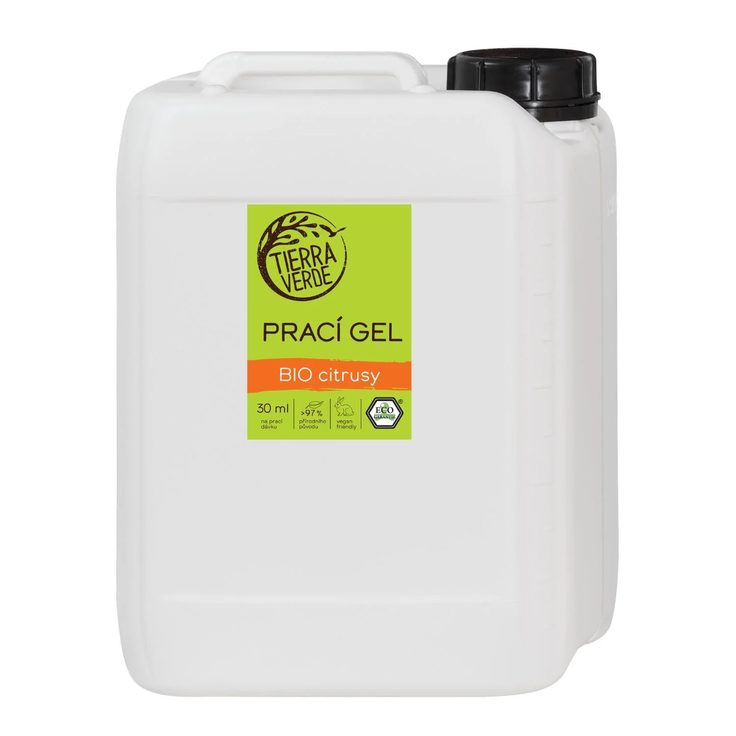 Tierra Verde Gel detergente al profumo di agrumi BIO 100 ml - nuova formula migliorata